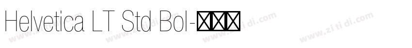 Helvetica LT Std Bol字体转换